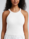 Seamless Ribbed Halter Bra Tank