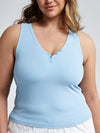 Ribbed Deep V Neck Brami Top
