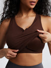 Ribbed Deep V Neck Brami Top