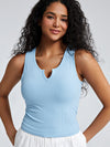 V-Front Sleeveless Bra Tank