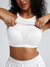 Seamless Ribbed Halter Bra Tank