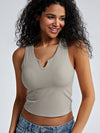 V-Front Sleeveless Bra Tank