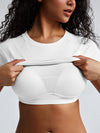 Solid Slim Fit Braless Crop Tops