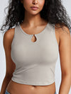 Metal Link Cutout Bra Tank