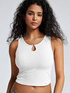 Metal Link Cutout Bra Tank