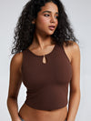 Metal Link Cutout Bra Tank