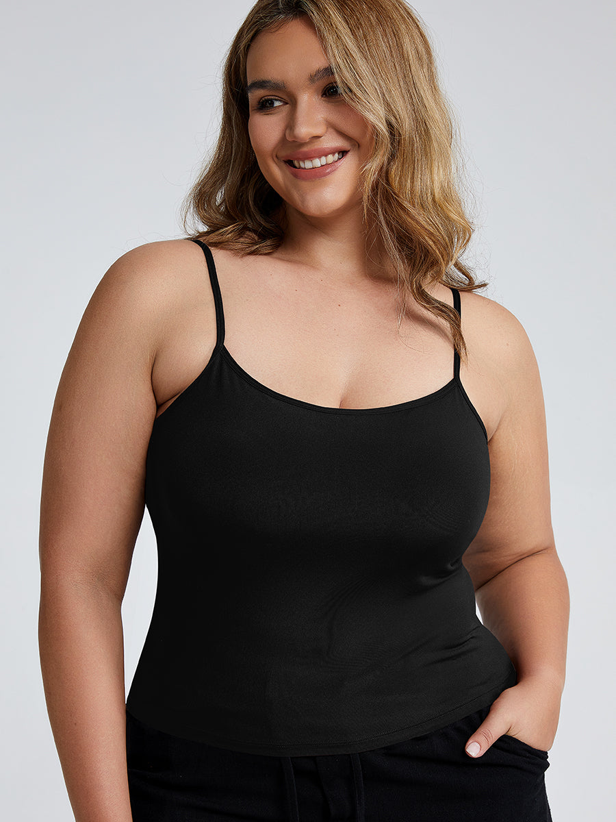 Infinity Square Neck Bra Camisole-Zerobound