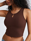 Metal Link Cutout Bra Tank