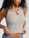 Metal Link Cutout Bra Tank