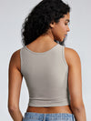 Metal Link Cutout Bra Tank