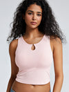 Metal Link Cutout Bra Tank
