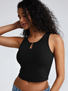 Metal Link Cutout Bra Tank