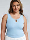 Metal Link Cutout Bra Tank