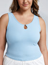 Metal Link Cutout Bra Tank